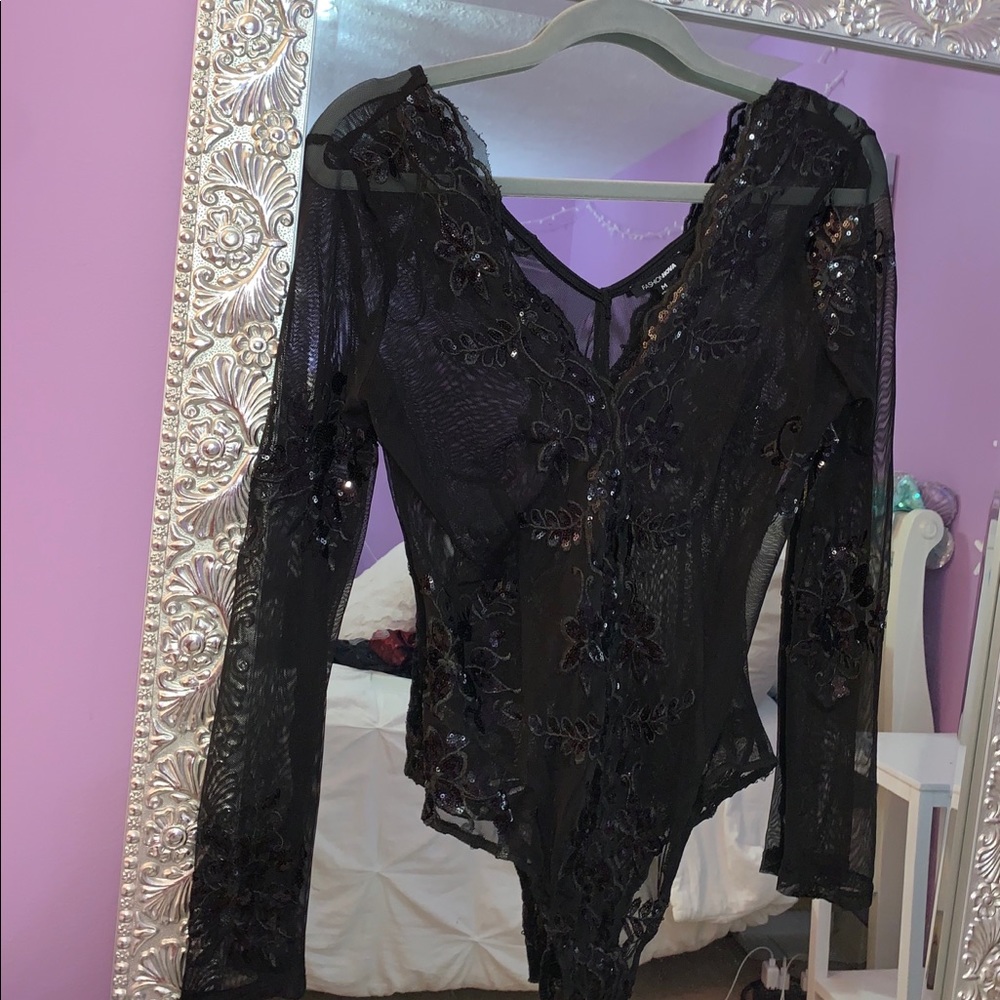 Lace & Sequin Bodysuit